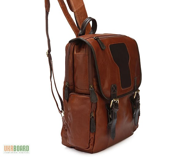 Фото 3. Продается большой кожаный рюкзак с отделением для ноутбука, винтаж, Casual
