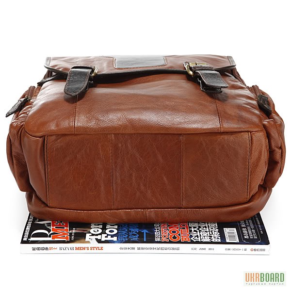 Фото 5. Продается большой кожаный рюкзак с отделением для ноутбука, винтаж, Casual