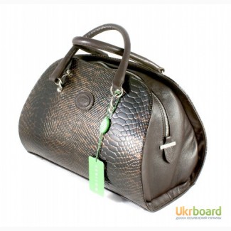 Женская сумка «Venison» 378 коричневый питон (Итальянская кожа)