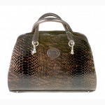 Женская сумка «Venison» 378 коричневый питон (Итальянская кожа)