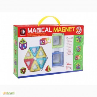 Магнитный конструктор 3D Magical Magnet 20 (Меджикал Магнет 20 деталей)