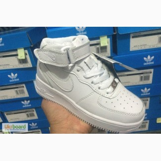Детские кроссовки Nike Air Force 1 High White - 1050
