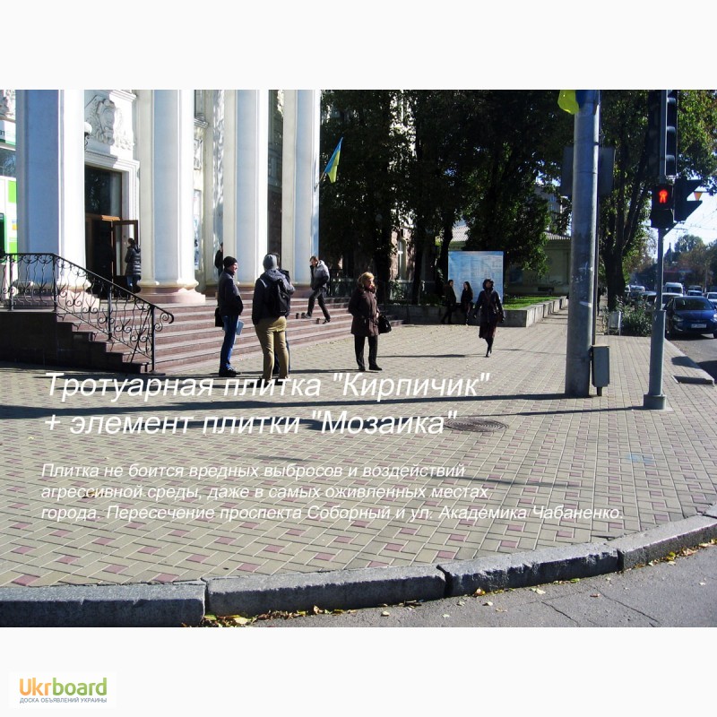 Фото 3. Брусчатка -тротуарная плитка Кирпичик 45 (цветная)