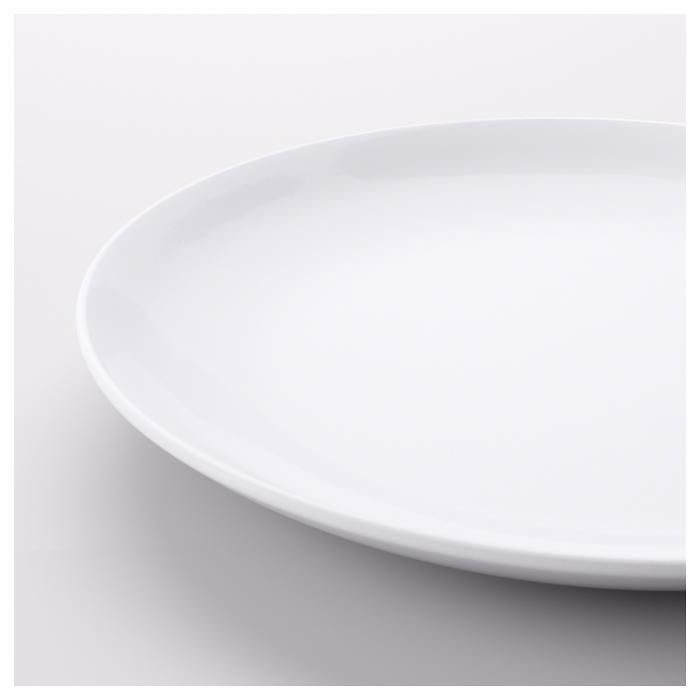 Фото 2. Прекрасный набор тарелок, белый (новый) ИКЕА