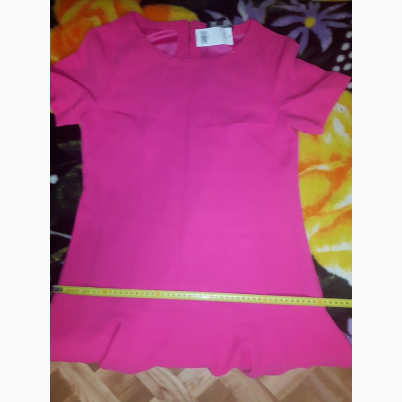 Фото 8. Платье розовое c воланом новое Banana Republic размер 4 состав 100% polyester