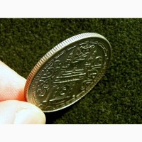 Монета Индия 1 Рупия Хайдарабад серебро 1900 г большая