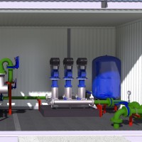 Блочно-модульні контейнерні насосні станції водопостачання
