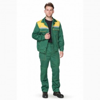 Зеленый рабочий костюм мужской