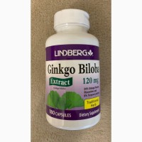 Екстракт Гінкго Білоба стандартизований, 120 мг, 180 капсул США