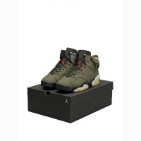 Nike Air Jordan Retro 6 X Travis Scott Olive - кроссовки мужские