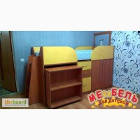 Детская кровать с выдвижным столом (д12) Merabel