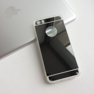 Зеркальный силиконовый чехол на iPhone 5/5S