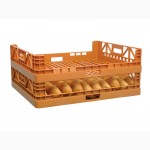 Пищевой пластиковый ящик 740х620х160 для хлеба и хлебобулочных изделий