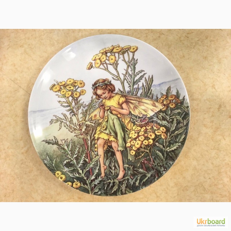 Фото 2. Продам английские настенные тарелки с изображением цветочных фей