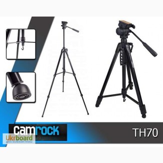 Якісний фото відео штатив для фотокамери CAMROCK - TH70