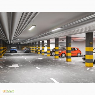 Подземный паркинг в ЖК Ривьера