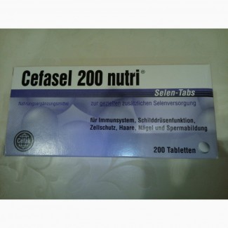 Продам CEFASEL 200 nutri для щитовидки