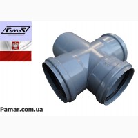 Kанализация внутренняя ПП и ПВХ диаметр 50, 100 мм тм Pamar
