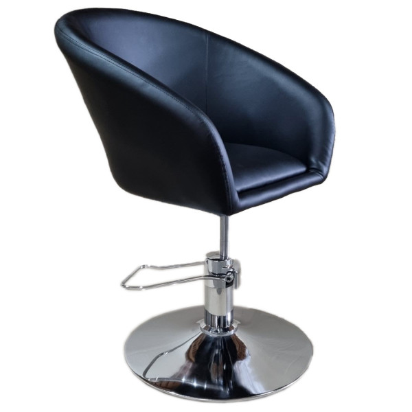 Фото 3. Перукарський стул перукарське крісло Мурат чорне екошкіра для салону перукарні