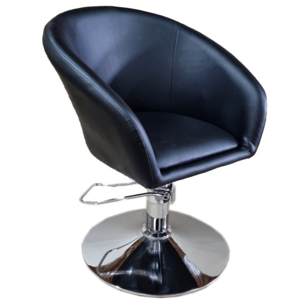Фото 4. Перукарський стул перукарське крісло Мурат чорне екошкіра для салону перукарні