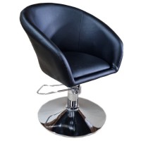 Перукарський стул перукарське крісло Мурат чорне екошкіра для салону перукарні