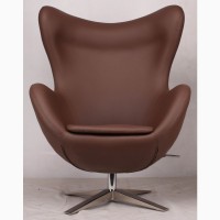 Кресла ЭГГ (EGG) коричневый, красный, черный, белый, кремовый кожзам для дома, офиса