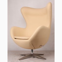 Кресла ЭГГ (EGG) коричневый, красный, черный, белый, кремовый кожзам для дома, офиса