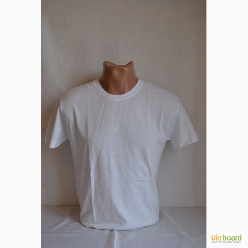 Фото 4. Продам однотонные футболки, белые футболки оптом