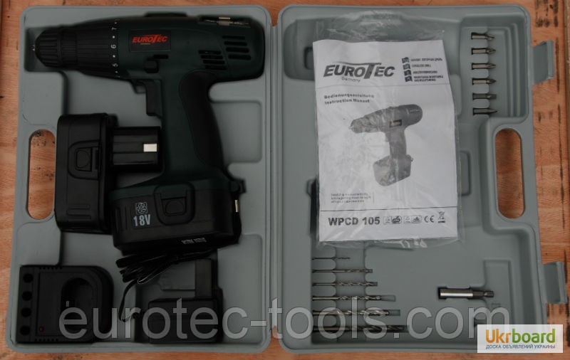 Фото 2. Акумуляторний шуруповерт Eurotec CD 105. Безкоштовна доставка Україною