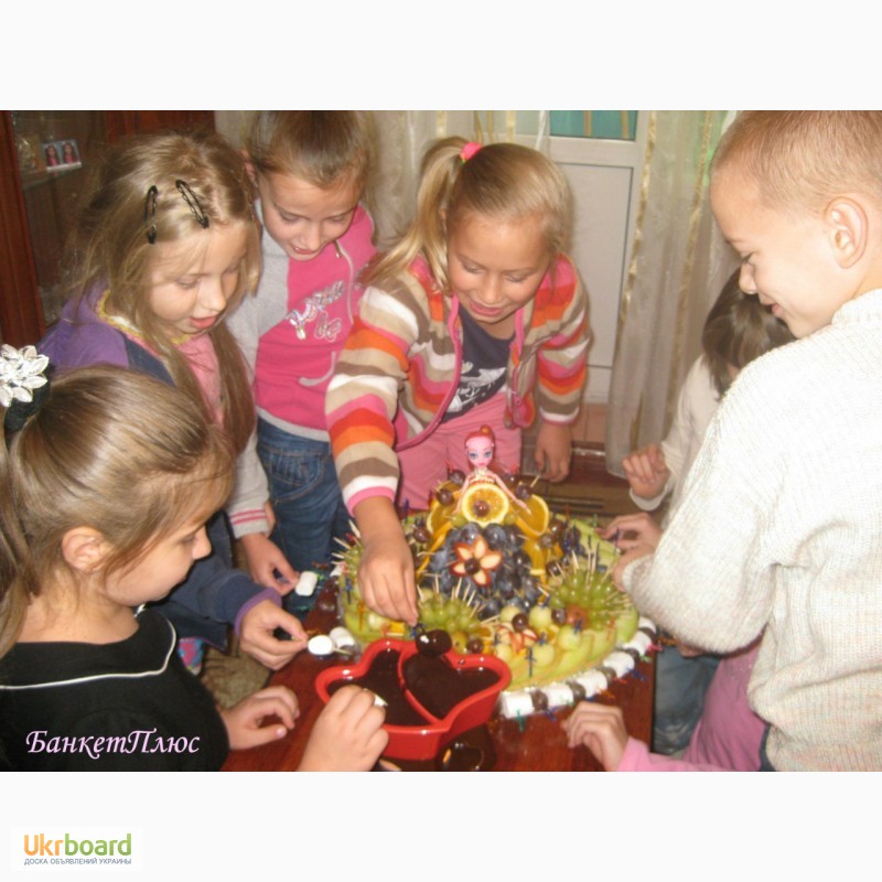Фото 10. Эксклюзивные детские фруктовые подарки с элементами карвинга