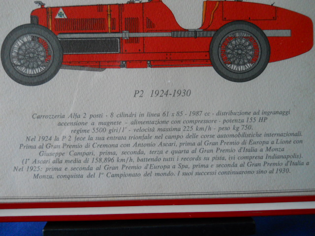 Фото 11. Рисунки винтажных автомобилей Альфа Ромео с описанием