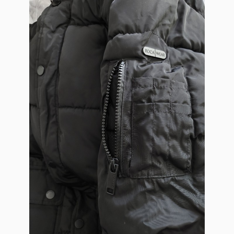 Фото 11. Мужская зимняя куртка Rocawear черная с капюшоном