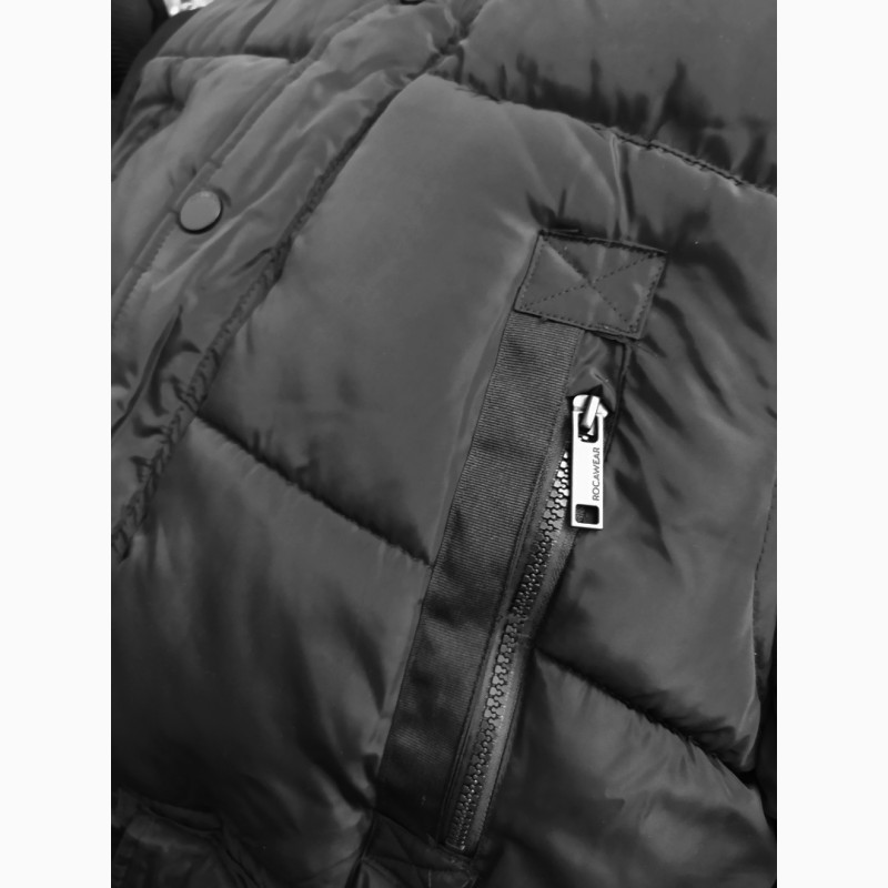 Фото 13. Мужская зимняя куртка Rocawear черная с капюшоном