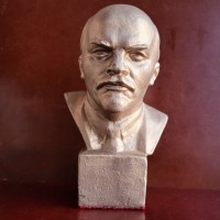 Бюст Ленин, колкий пластик, 19см