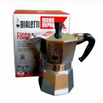 Кофеварка Bialetti Moka Express 1, 2, 3, 4, 6 чашек Биалетти