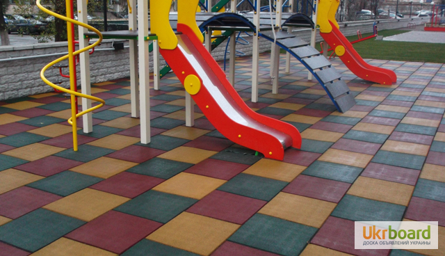 Резиновое покрытие для спортивных и детских площадок