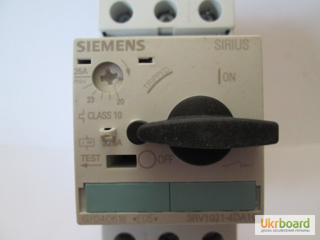 Фото 2. Автомат защиты двигателя Siemens Sirius