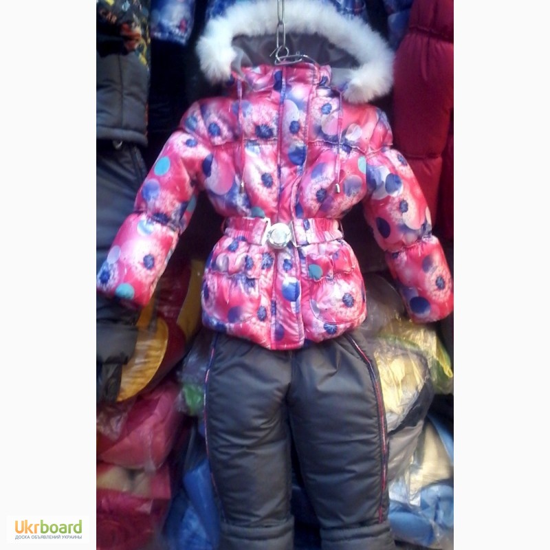 Фото 4. Детские зимние комбинезоны-тройка Одуванчики для девочек 1-5 лет