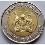 Уганда 1000 шиллингов 2012 год ОТЛИЧНАЯ