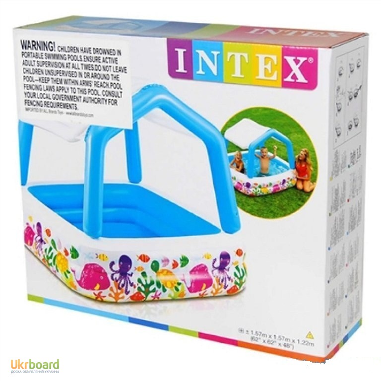 Фото 4. Детский надувной бассейн Intex «Аквариум»