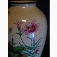 Старинная Японская ваза для цветов “Сатсума” (Satsuma)