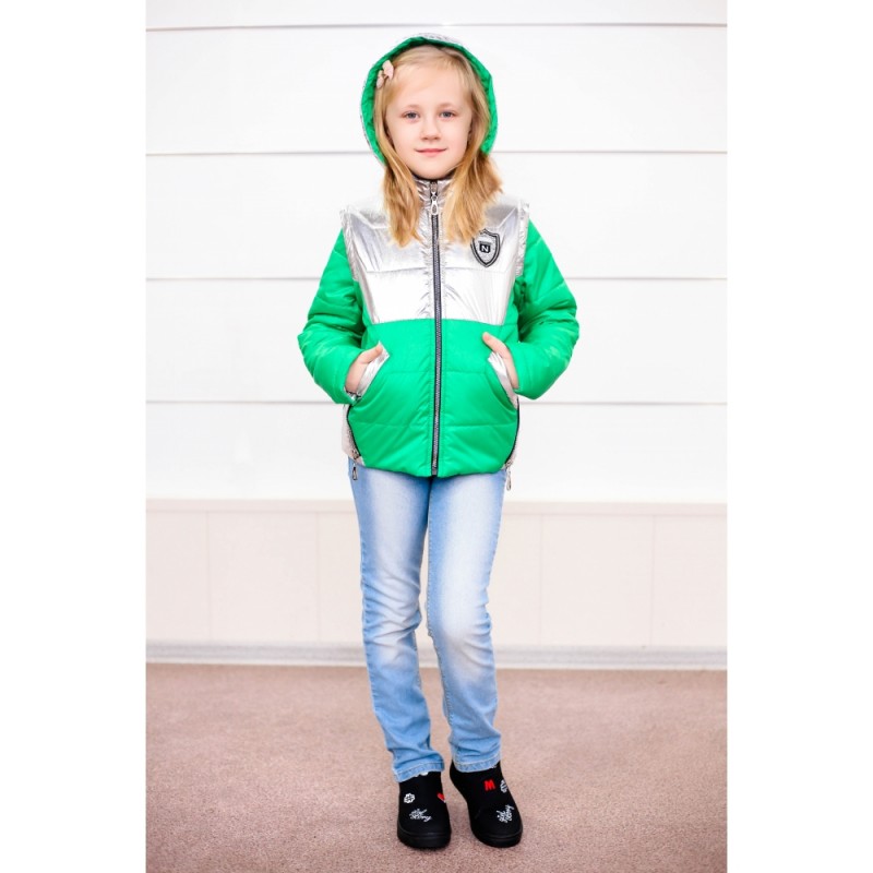 Фото 2. Детские демисезонные куртки - жилетки Беата с фольгой девочкам 6-11 лет, цвета разные