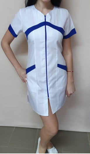 Фото 4. Женский медицинский халат Ханна с коротким рукавом