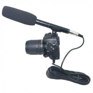 Профессиональный конденсаторный микрофон-пушка фото и видеокамер