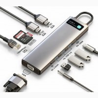 HUB Baseus Metal Gleam Multifunctional 11-in-1 Type-C USB-Хаб Baseus Metal Gleam Series