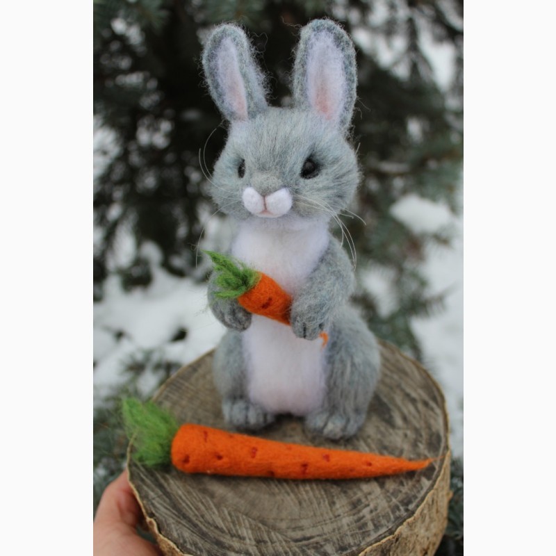 Фото 9. Заяц валяна іграшка зайчик интерєрний зайка хендмєйд авторська іручної роботи кролик