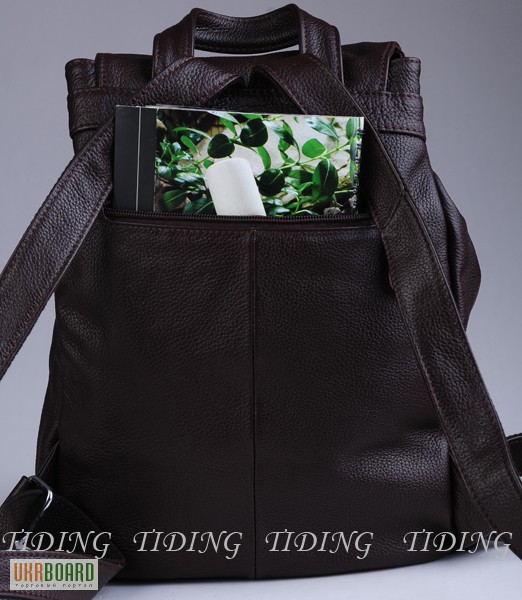 Фото 6. Продается кожаный рюкзак унисекс, темно-коричневый, олдскул-дизайн