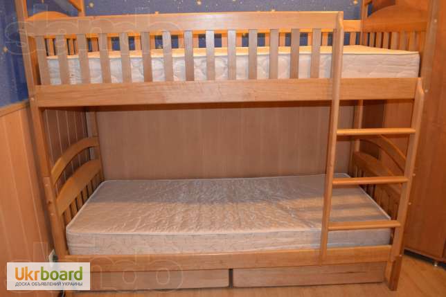 Фото 4. Без предоплаты от фабрики! Двухъярусная детская кровать из натурального дерева Карина Еко
