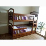 Без предоплаты от фабрики! Двухъярусная детская кровать из натурального дерева Карина Еко