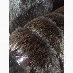 Теплый полушубок куртка из меха канадского бобра